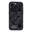 Tactical Camo Troop Cover for Apple iPhone 15 Pro Black