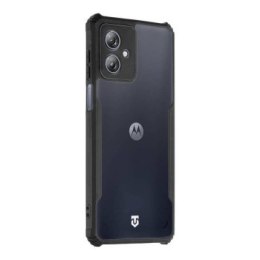 Tactical Quantum Stealth Cover for Motorola G54 5G/Power Edition Clear/Black