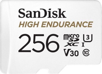 High Endurance microSDXC 256GB V30 z adapterem (rejestratory i monitoring)