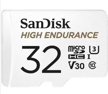 High Endurance microSDHC 32GB V30 z adapterem (rejestratory i monitoring)