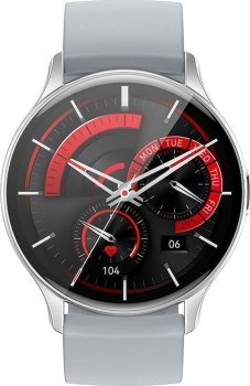 HOCO smartwatch / inteligentny zegarek Amoled Y15 smart sport (możliwość połączeń z zegarka) srebrny