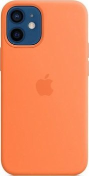 Apple iPhone 12 mini Silicone Case with MagSafe kumquat