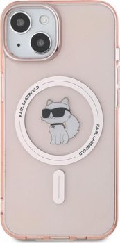 Karl Lagerfeld IML Choupette MagSafe - Etui iPhone 14 / 15 / 13 (różowy)