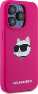 Karl Lagerfeld Silicone Choupette Head MagSafe - Etui iPhone 15 Pro Max (różowy)