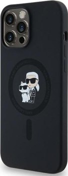 Karl Lagerfeld Silicone Karl & Choupette MagSafe - Etui iPhone 14 Pro (czarny)