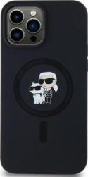 Karl Lagerfeld Silicone Karl & Choupette MagSafe - Etui iPhone 14 Pro (czarny)