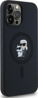 Karl Lagerfeld Silicone Karl & Choupette MagSafe - Etui iPhone 14 Pro (czarny)