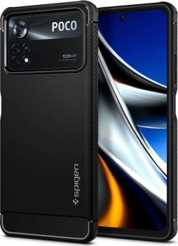 Spigen Rugged Armor Xiaomi Poco X4 Pro 5G matte black