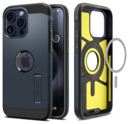 Spigen Tough Armor MagFit do iPhone 15 Pro Max granatowo-szary