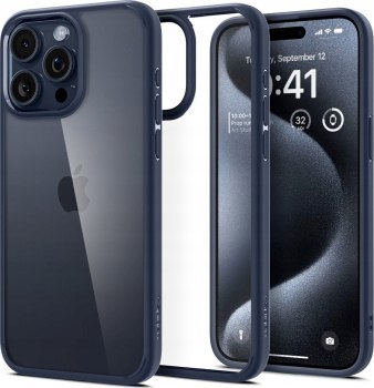 Spigen Ultra Hybrid iPhone 16 Pro Max navy blue