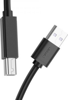 UGREEN US122 aktywny USB 2.0 Typ A - USB 2.0 Typ B, do drukarki, 10m (czarny)