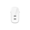 Ładowarka Belkin BoostCharge Pro Dual USB-C PD 3.1 PPS Wall Charger 60W White