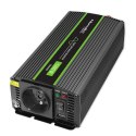 Qoltec Przetwornica napięcia Monolith | 600W | 1200W | 24V na 230V | Czysty Sinus