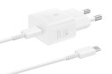 Ładowarka Samsung Power Adapter 25W USB-C Fast Charge 1m White