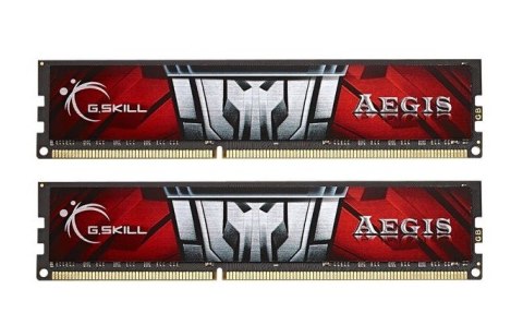 Zestaw pamięci G.SKILL Aegis F3-1600C11D-16GIS (DDR3 DIMM; 2 x 8 GB; 1600 MHz; CL11)