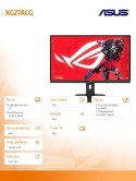 Asus Monitor gamingowy 27 cali XG27ACG ROG F-IPS HDMI DP USB-C