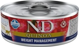 FARMINA N&D CAT QUINOA WEIGHT MANAGEMENT ADULT 80g