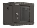 Lanberg Szafa instalacyjna rack wisząca 10 cali 4U 300x300 czarna