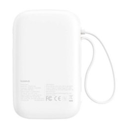 Baseus QPow 2 10000 mAh 30W 2xUSB-C biały