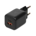 IBOX ŁADOWARKA UNIWERSALNA C-42 GAN PD33W USB A+C BLACK