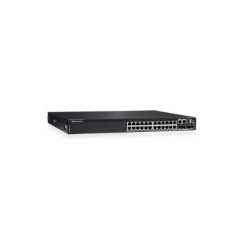 Switch Dell PowerSwitch N3224P 24-port GE PoE+ 720W 4x10Gb SFP+ 2x100Gb QSFP28