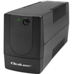 Qoltec 53774 zasilacz UPS Technologia line-interactive 1 kVA 600 W 1 x gniazdo sieciowe