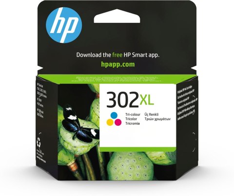 HP Oryginalny wkład atramentowy 302XL, trójkolorowy XL