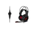 MSI FBA_S37-2100910-SV1 słuchawki/zestaw słuchawkowy Przewodowa Opaska na głowę Gaming Czarny, Czerwony