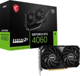 Karta graficzna - MSI GeForce RTX 4060 VENTUS 2X BLACK OC 8GB DLSS 3