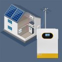 Qoltec Hybrydowy inwerter solarny Off-Grid 6.2kVA | 6.2W | 120A | MPPT |LCD | BMS | Sinus