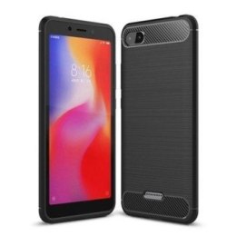 CASE ETUI CARBON LUX CZARNY XIAOMI REDMI 6A