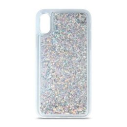 CASE ETUI LIQUID GLITTER TPU HUAWEI Y6P SREBRNY