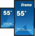 IIYAMA Monitor 55 cali TF5539AS-B1AG,IPS,4K,HDMIx2,DP,RJ45,3xUSB,2x10W, ANDROID,24/7,IP65