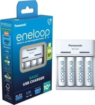 Panasonic Basic USB + 4x AA Eneloop 2000 mAh