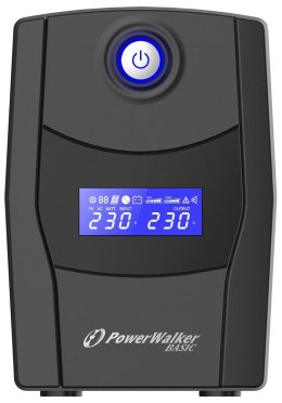 PowerWalker VI 600 STL Technologia line-interactive 0,6 kVA 360 W 2 x gniazdo sieciowe