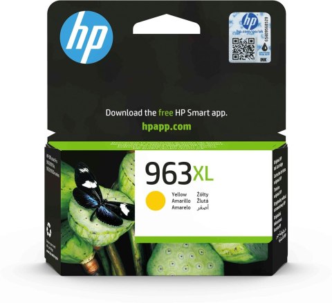 HP 963XL oryginalny wysokowydajny wkład atramentowy żółty