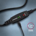 Axagon ADR-215B USB 2.0 A-M -> B-M active connecting/repeater cable 15m - Kabel - Digital/Daten kabel USB USB A USB B Czarny