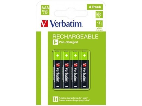 Verbatim Akumulator AAA 950mAh (4szt blister)
