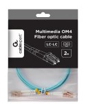 Gembird Kabel światłowodowy wielomodowy duplex OM4 50/125, LC/LC, 2m