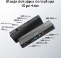 UNITEK STACJA DOKUJĄCA USB 4 12W1 HDMI/DP 8K 4X USB-C 3XUSB-A SD POWERDELIVERY 100W