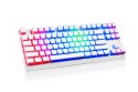 Klawiatura mechaniczna RGB Modecom Volcano Lanparty Pudding (Outemu Blue), biała