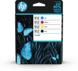 Tusz HP zestaw HP 912, HP912=6ZC74AE, zawiera cmyk, 3YL80AE+3YL77AE+3YL78AE+3YL79AE