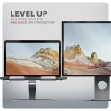AXAGON STND-LQ Podstawa do laptopów aluminiowa 10-16" cali, regulowane kąty nachylenia