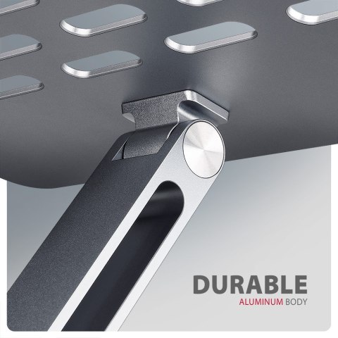 AXAGON STND-LQ Podstawa do laptopów aluminiowa 10-16" cali, regulowane kąty nachylenia