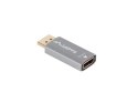 Lanberg Adapter Displayport(M)- HDMI(F)8K srebrny