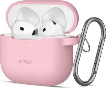 Tech-Protect Silicone Hook do Apple AirPods 4 różowy