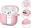 Tech-Protect Silicone Hook do Apple AirPods 4 różowy