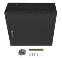 Lanberg Szafa instalacyjna rack wisząca 19 cali 6U+3U 540x200 niskoprofilowa (złożona) czarna