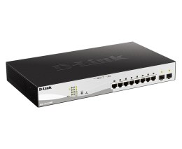 D-Link DGS-1210-10MP Zarządzany L2 Gigabit Ethernet (10/100/1000) Obsługa PoE Czarny, Szary