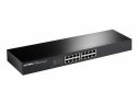 Edimax GS-1016 V2 łącza sieciowe Zarządzany Gigabit Ethernet (10/100/1000) Czarny